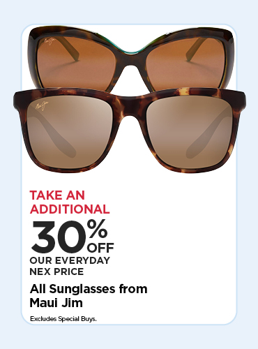 30% EVERYDAY NEX PRICE MAUI JIM SUNGLASSES