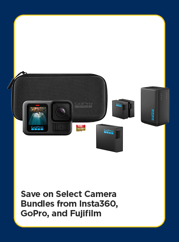 Save on Select Camera Bundles from Insta360, GoPro, and Fujifilm
