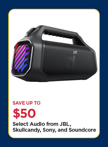 Save Up To $80 Select Audio from JBL, Skullcandy, Sony, and Soundcore