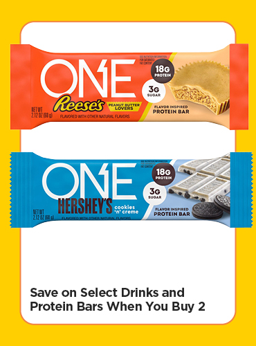 Save on Select Drinks and Protein Bars When You Buy 2