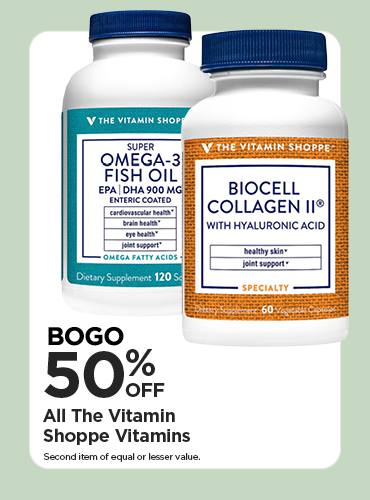 BOGO 50% All The Vitamin Shoppe Vitamins