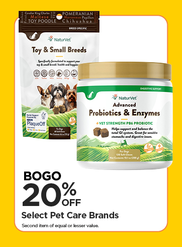 BOGO 20% Off Our Everyday NEX Price Select Pet Care Brands