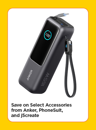 Save on Select Accessories from Anker, PhoneSuit, and j5create