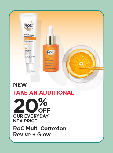 20% Off Our Everyday NEX Price RoC Multi Correxion Revive + Glow