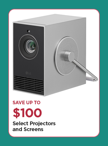 Save Up To $100 Select Projectors and Screens
