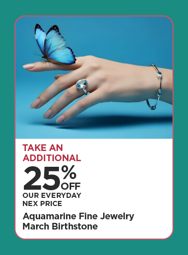 Take An Additional 25% Off Our Everyday NEX Price Aquamarine Fine Jewelry