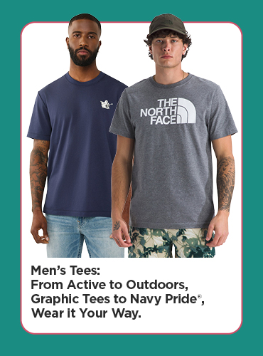 Men's Tees From Active to Outdoors, Graphic Tees to Navy Pride®, Wear it Your Way