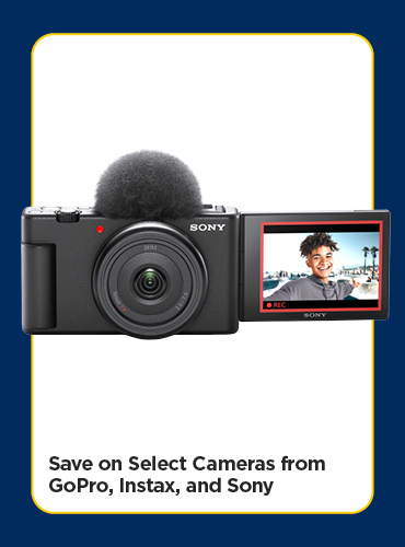 Save on Select Cameras from GoPro, Fuji Instax, and Sony