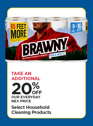Take An Additional 20% Off Our Everyday NEX Price Select Household Cleaning Products