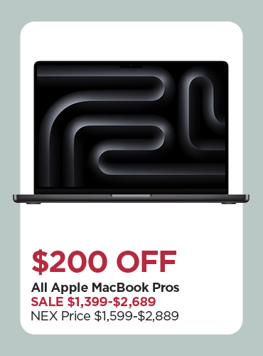 $200 OFF All Apple MacBook Pros with a M4 Pro, M4 Max, and M5 Chip