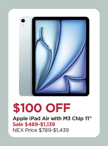 $100 OFF Apple iPad Air with M3 Chip 11