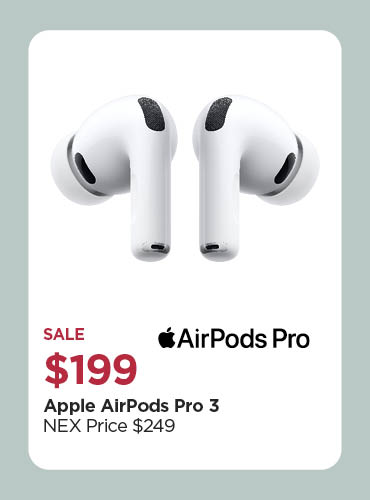 Sale $199 Apple AirPods Pro 3 NEX Price $249