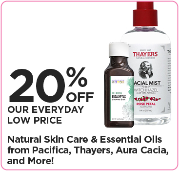 20% Off Everyday Low Price Natural Skin Care