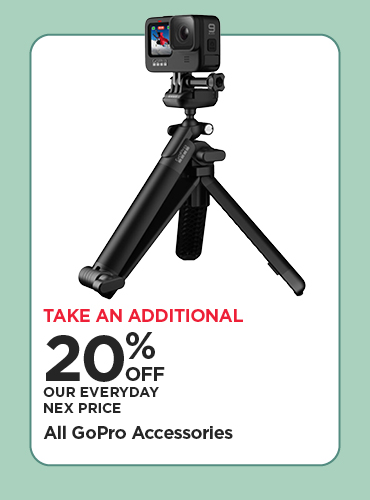 Take An Additional 20% Off Our Everyday NEX Price All GoPro Accessories