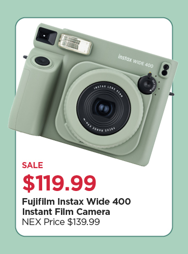 Sale $119.99 Off Our Everyday NEX Price Fujifilm Instax Wide 400 Instant Film Camera