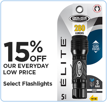 15% Off Select Flashlights