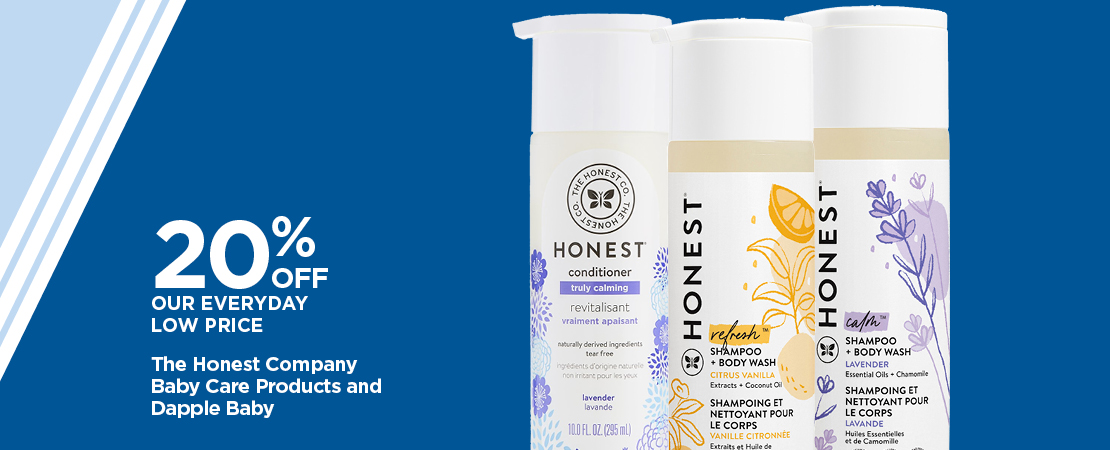 20% Off Our Everyday Low Price The Honest Company Baby Care Products and Dapple Baby