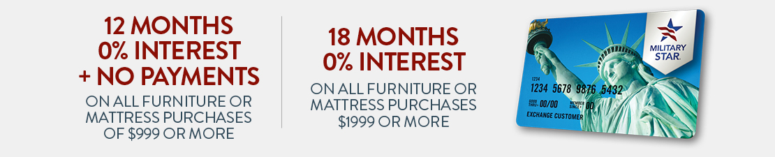 Military Star 0% Financing Furniture