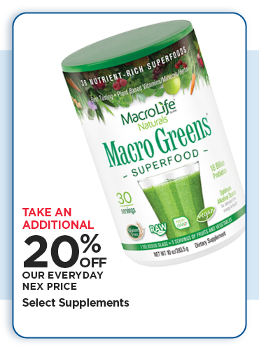 True Blue Deal 20% Off Our Everyday NEX Price Select Supplements