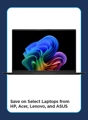 Save on Select Laptops from HP, Acer, Lenovo, and ASUS