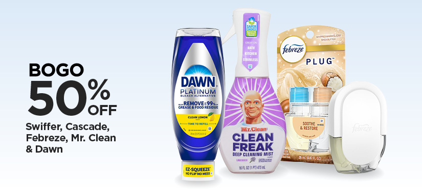 Swiffer, Cascade, Febreeze, Mr. Clean & Dawn