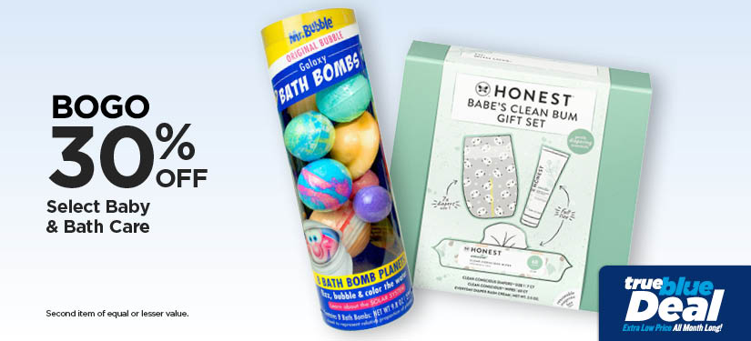 BOGO 30% Select Baby Care