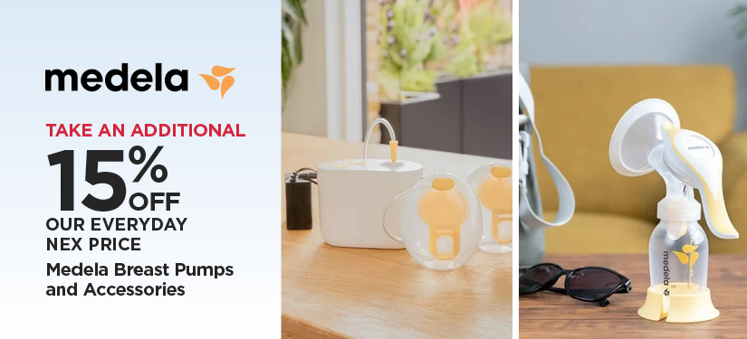 Take An Additional 15% Off Our Everyday NEX Price Medela Breast Pumps and Accessories