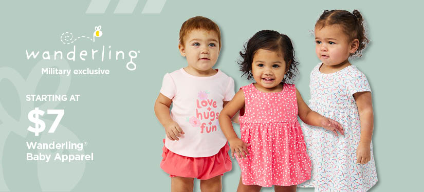 Wanderling Baby Apparel starting at $7