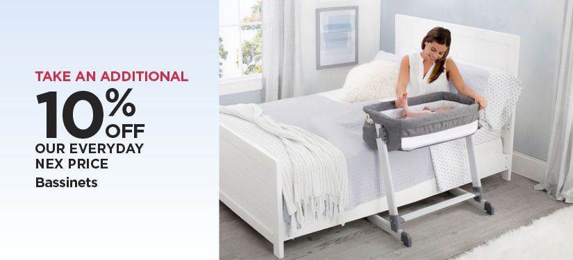 Take An Additional 10% Off Our Everyday NEX Price Bassinets