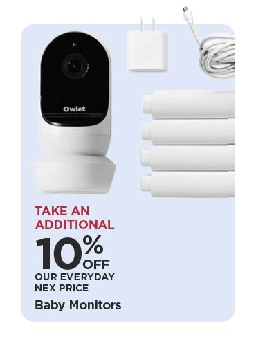 Take An Additional 10% Off Our Everyday NEX Price Baby Monitors