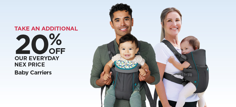 Take An Additional 20% Off Our Everyday NEX Price Baby Carriers