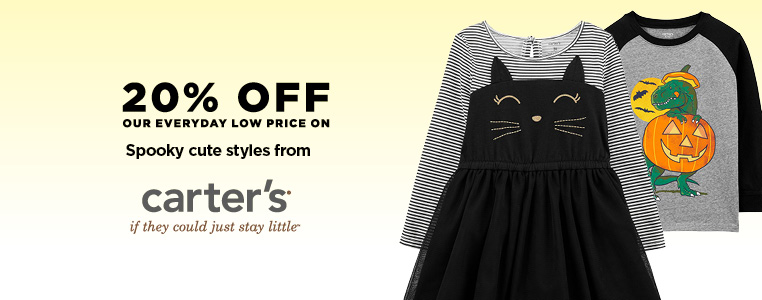 20% off Spooky Cute Styles from Carter's