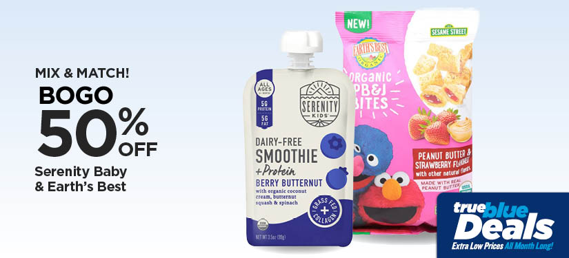 BOGO 50% Mix & Match! Serenity Baby & Earth’s Best