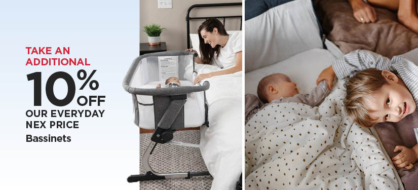 Take An Additional 10% Off Our Everyday NEX Price Bassinets