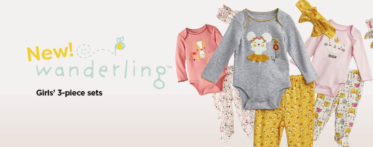 New! Wanderling Girls' 3-Piece Sets