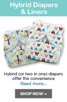 HYBRID DIAPERS AND LINERS