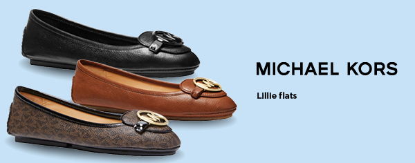 navy michael kors flats
