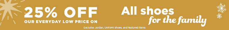 25% off Shoes for the Family