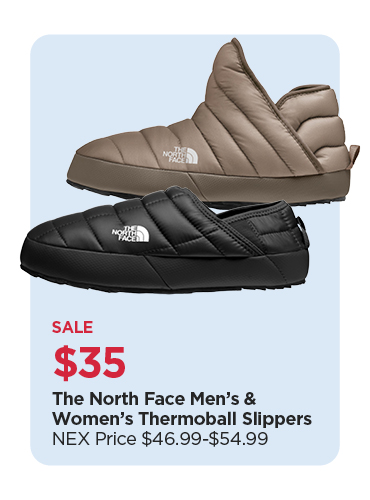 $35 The North Face Men's & Women's Thermoball Slippers