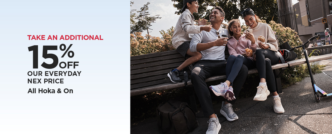 Take An Additional 15% Off Our Everyday NEX Price All Hoka & On