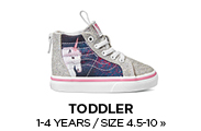 Toddler / 1-4 Years / Size 4.5-10