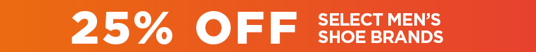 25% Off Select Men's Brands