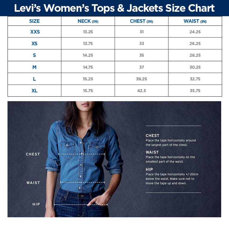 Jeans Levi's Women's Jacket Size Chart Low Loose Jeans