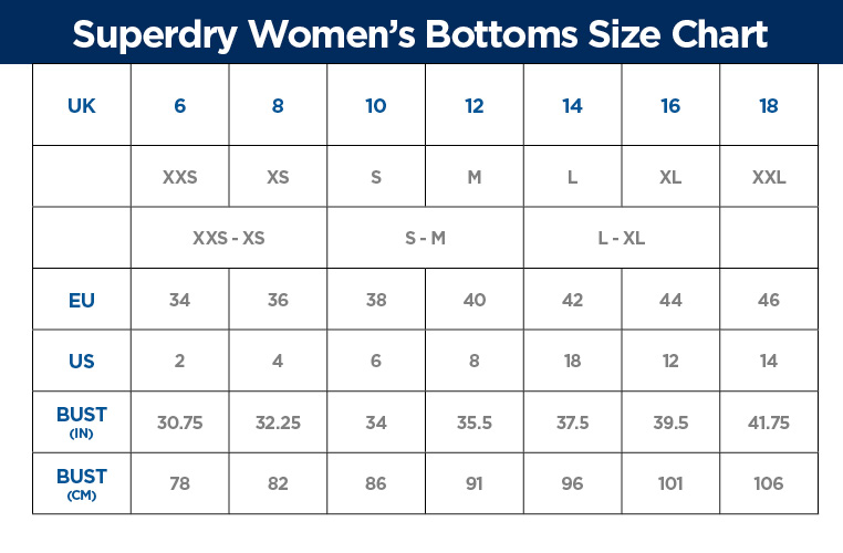 Superdry Size Guide