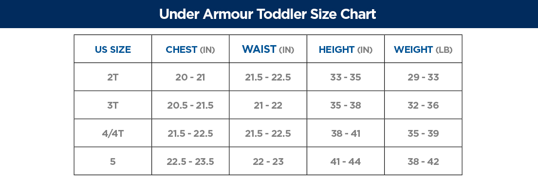 Sale under armour size chart for kids Top Sellers