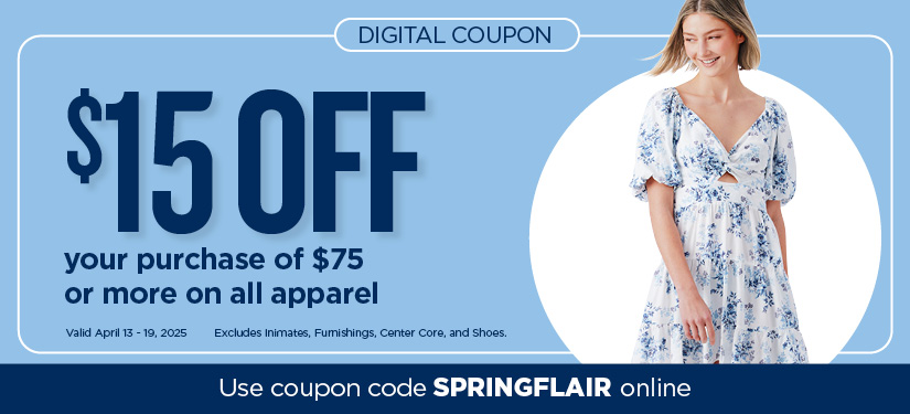 Apparel Coupon 1