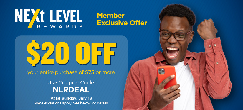 $20 Off $75 NLR Offer