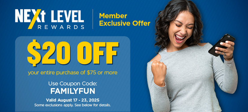 $20 off $75 Entire Purchase