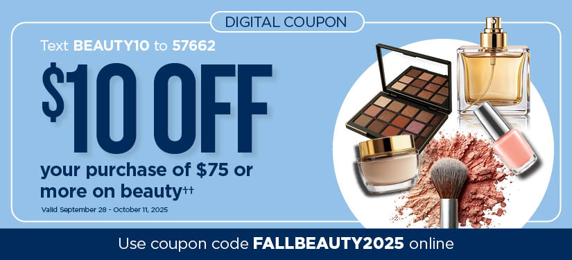 $10 Off $75 or More Beauty Purchase