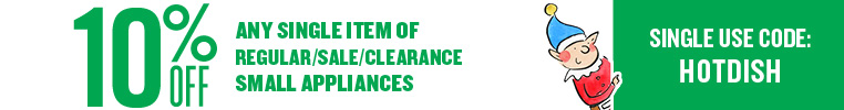 10% off Any Single Small Appliance Item with coupon code HOTDISH